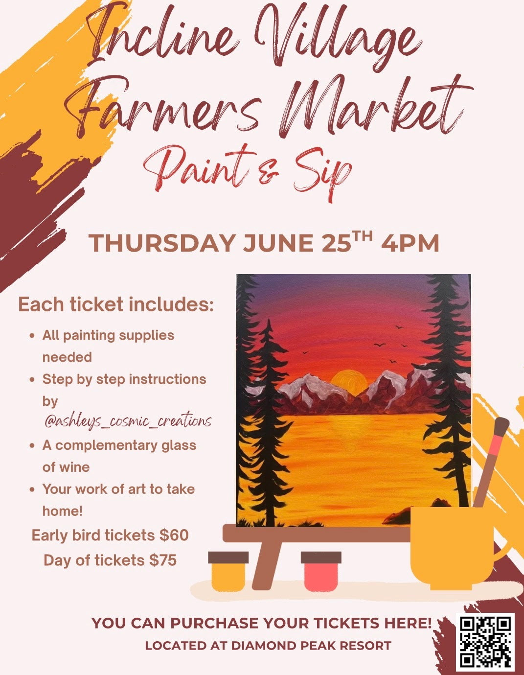 Incline Village Farmers Market Paint & Sip