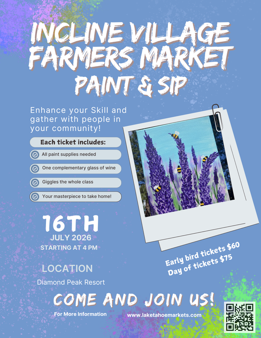Incline Village Farmers Market Paint & Sip